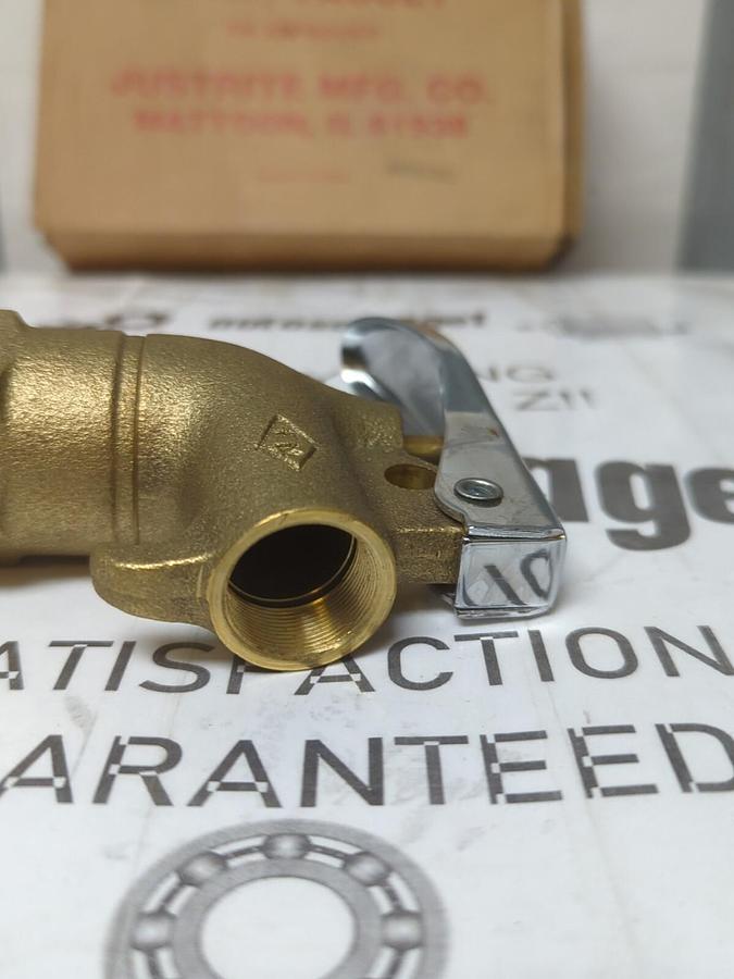 JUSTRITE,08902,SAFETY DRUM FAUCET 3/4 INCH BRASS