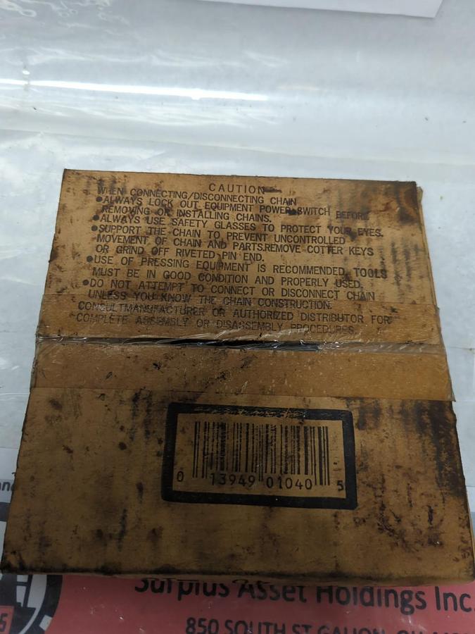 QUALITY ROLLER CHAIN,ANSI # 40,ROLLER CHAIN 10 FOOT WITH CONNECTOR LINK NEW