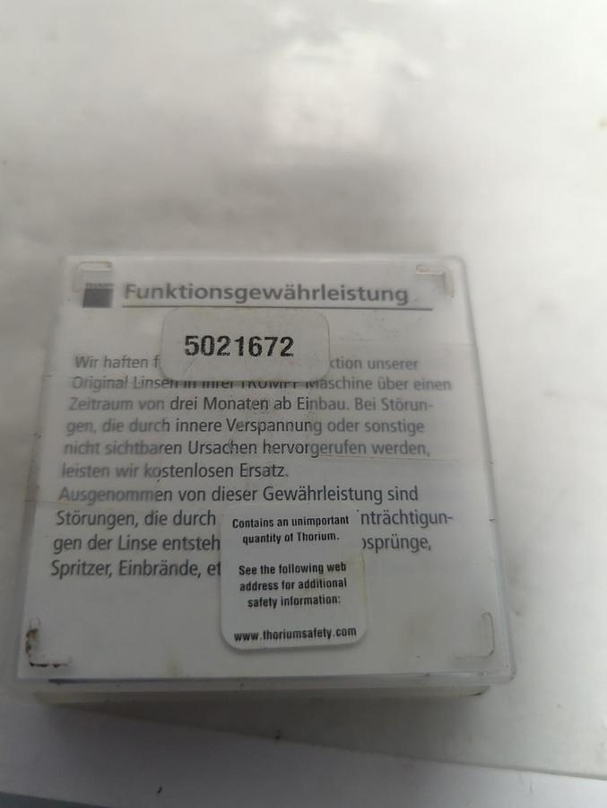 TRUMPF,0097517,FOCUSING LENS NOS