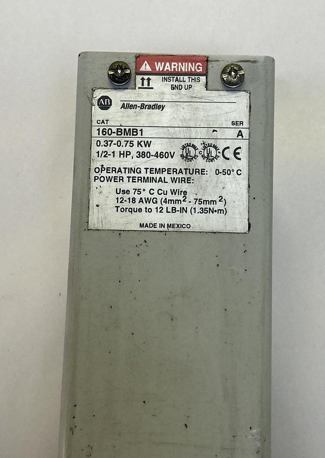 Used ALLEN BRADLEY,160-BMB1,DYNAMIC BRAKE MODULE