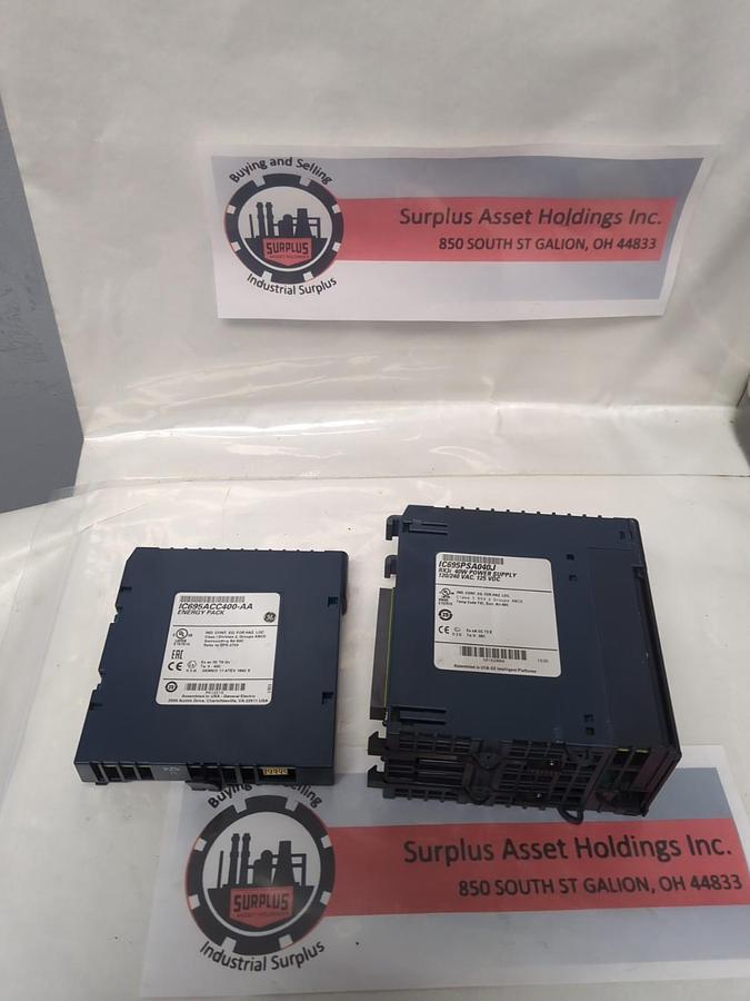 Used GE FANUC,IC695PSA040J,RX3i RX3i 40W POWER SUPPLY W/ IC695ACC400-AA ENERGY PACK