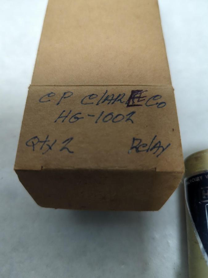Used CLARE,HG-1002,RELAY PACK OF 2 PRE-OWNED