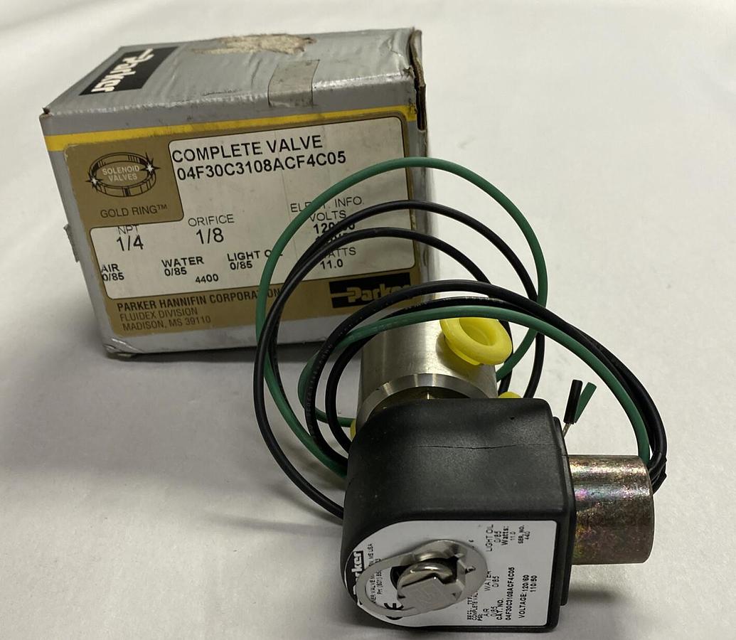 PARKER,04F30C3108ACF4C05,COMPLETE VALVE 1/4 INCH NPT NOS