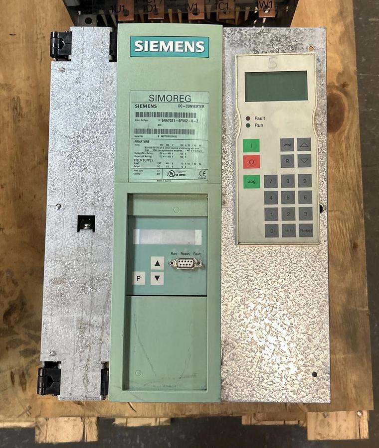 Used SIEMENS,6RA7031-6FV62-0-Z,SIMOREG DC-MASTER DRIVE 480V NO COVER