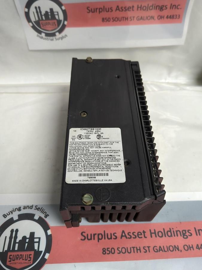 Used GE FANUC,IC660BBS102,GENIUS BLOCK 115V 50/60HZ ISOLATED IN/OUT MODULE PRE-OWNED
