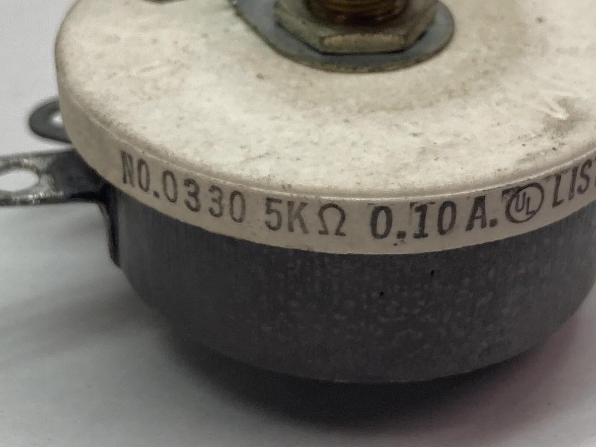 Used Ohmite,0330,Rheostat 5000 OHM 0.10A Series 7833