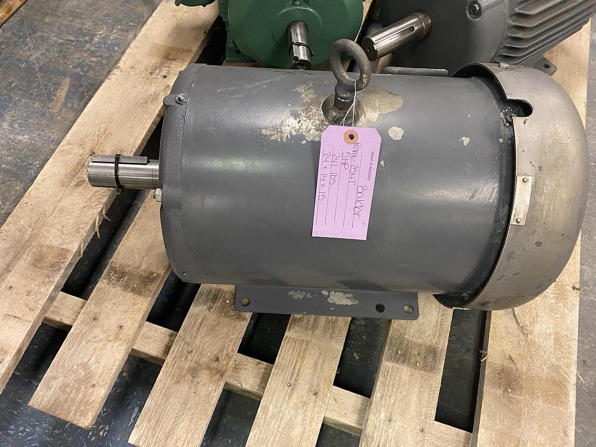 Used BALDOR,254T,5HP AC MOTOR 880RPM 254T REFURBISHED