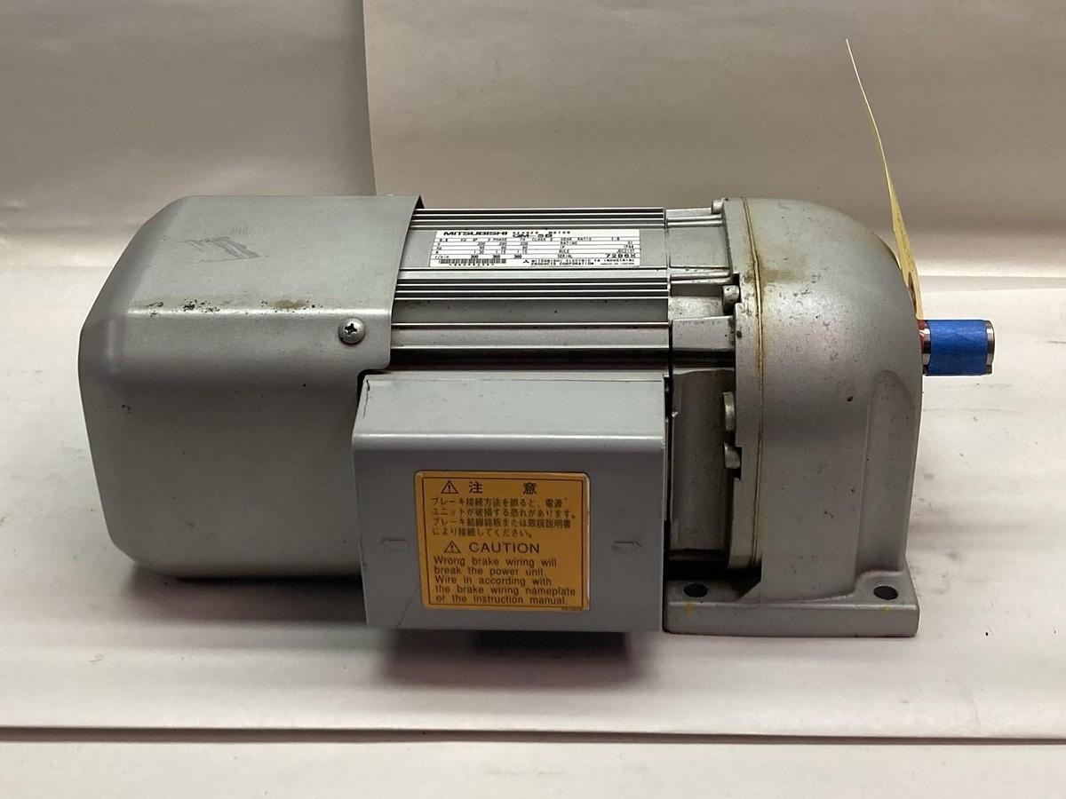 Used Mitsubishi,GM-SB,3-Phase Geared Motor Class E 0.2KW 4P Ratio 1:5