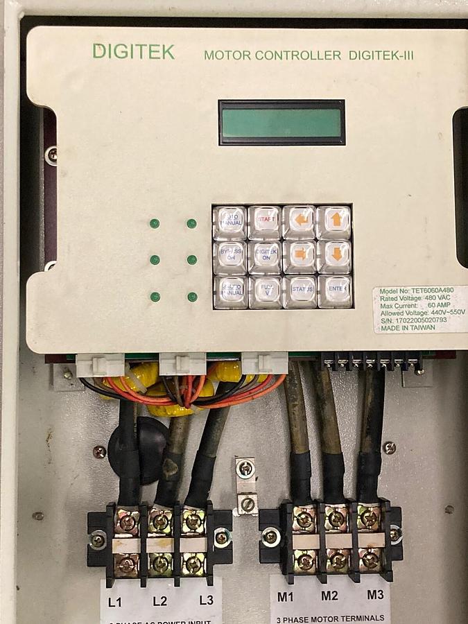 Used Digitek,TET6060A480,Motor Controller