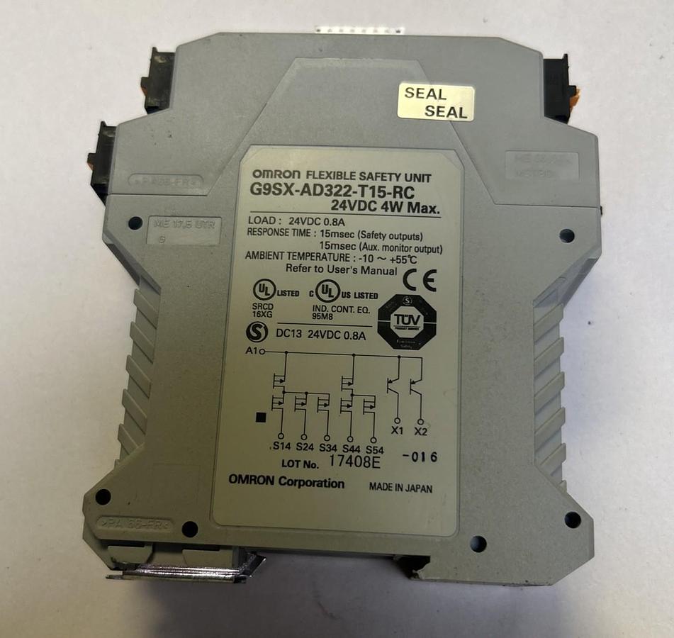 Used OMRON,G9SX-AD322-T15,SAFETY RELAY 24VDC