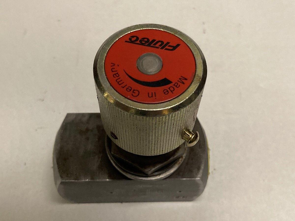 Used Flutec,DRV-12-01.1/12 SM,Hydraulic Flow Control Needle Valve