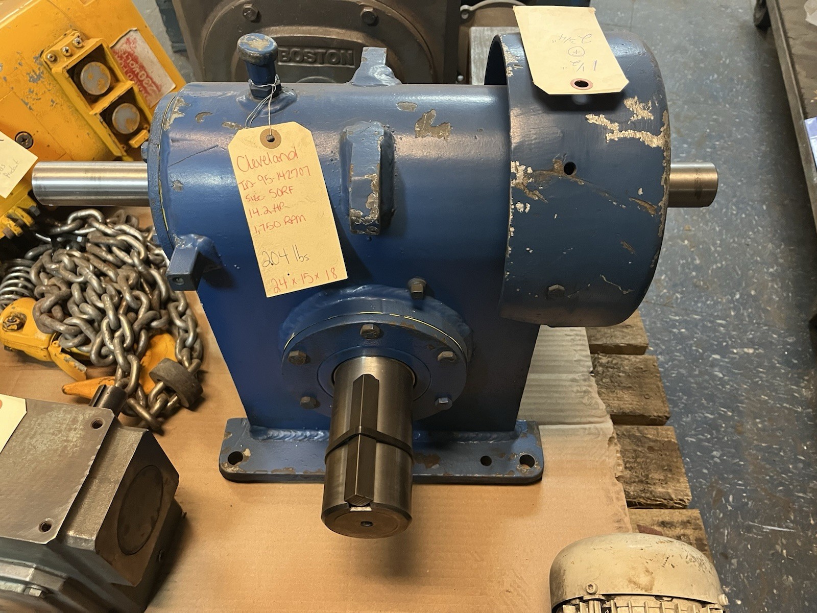 Used CLEVELAND,50RF,GEAR REDUCER 14.2HP 1750RPM RATIO 12.5