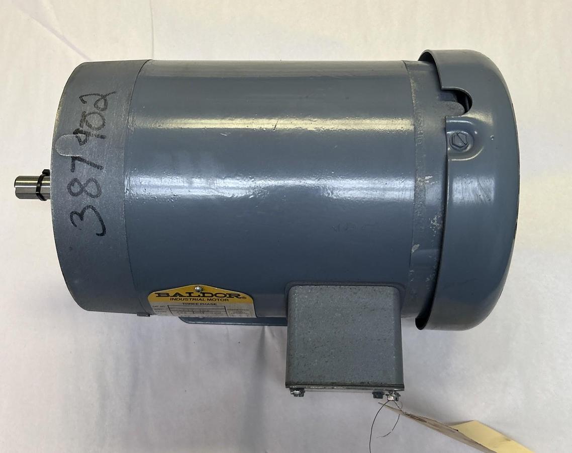 Used BALDOR,35A17-153,MOTOR 1HP 1725RPM 208-230/460V 3PH 56C FRAME