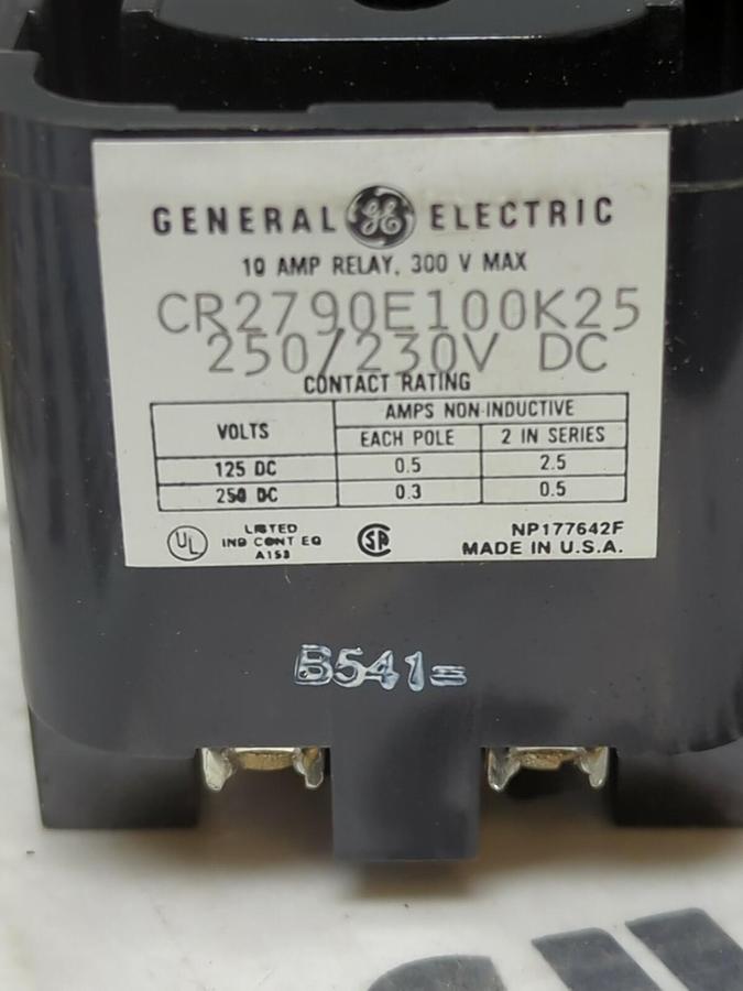 GE,CR2790E100K25,GENERAL PURPOSE RELAY 250/230V DC NEW