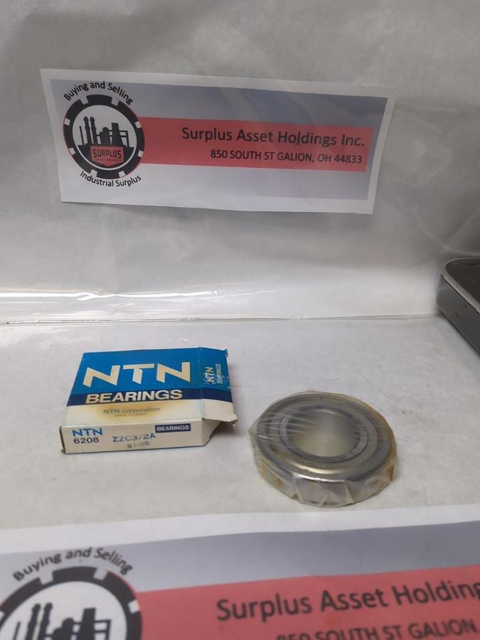 NTN,6208 ZZC3/2A,DOUBLE SHIELDED BALL BEARING NOS