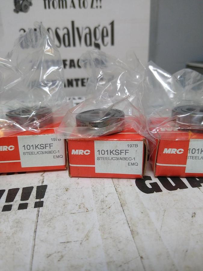 MRC,101KSFF,Single Row Ball Bearing Lot of 4 NOS
