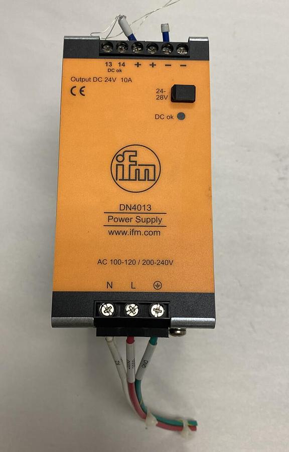 Used IFM,DN4013,Power Supply 24-28V DC 100-120/200-240V AC