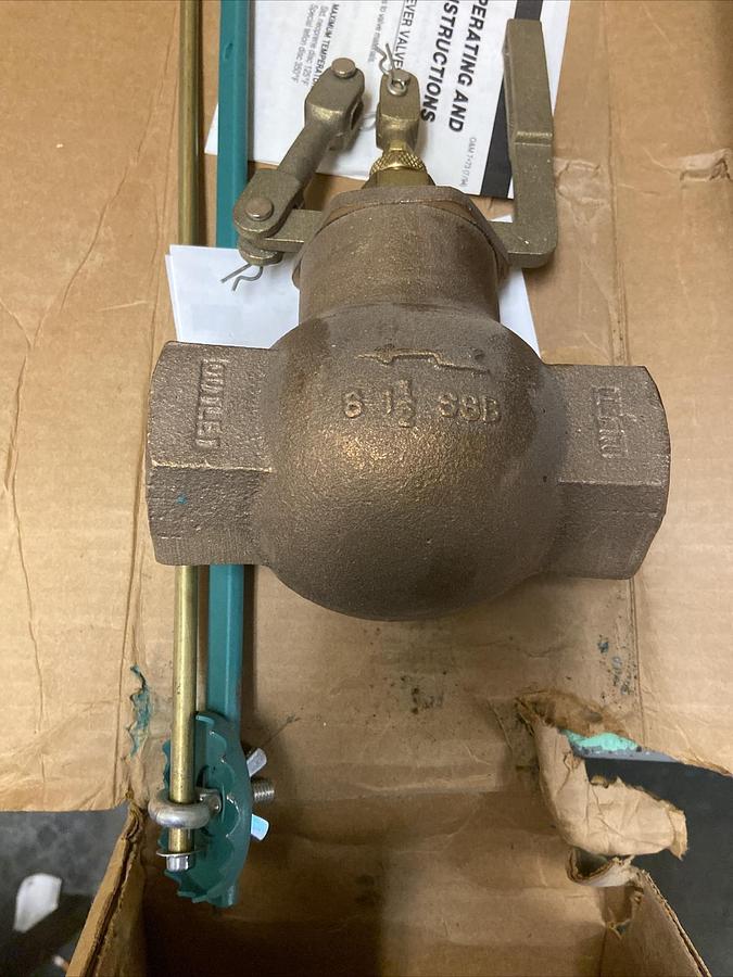 Used Keckley,TYPE 7, Size 1-1/2 INCH Float Valve Type 7 Pattern Globe New in Box