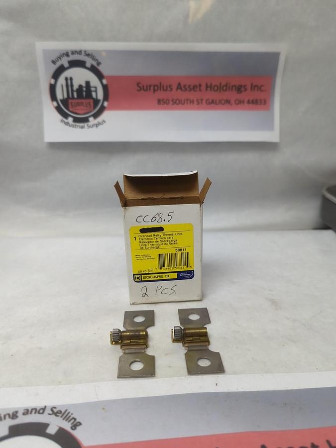 SQUARE D,CC68.5,OVERLOAD HEATER ELEMENT LOT OF 2 NOS