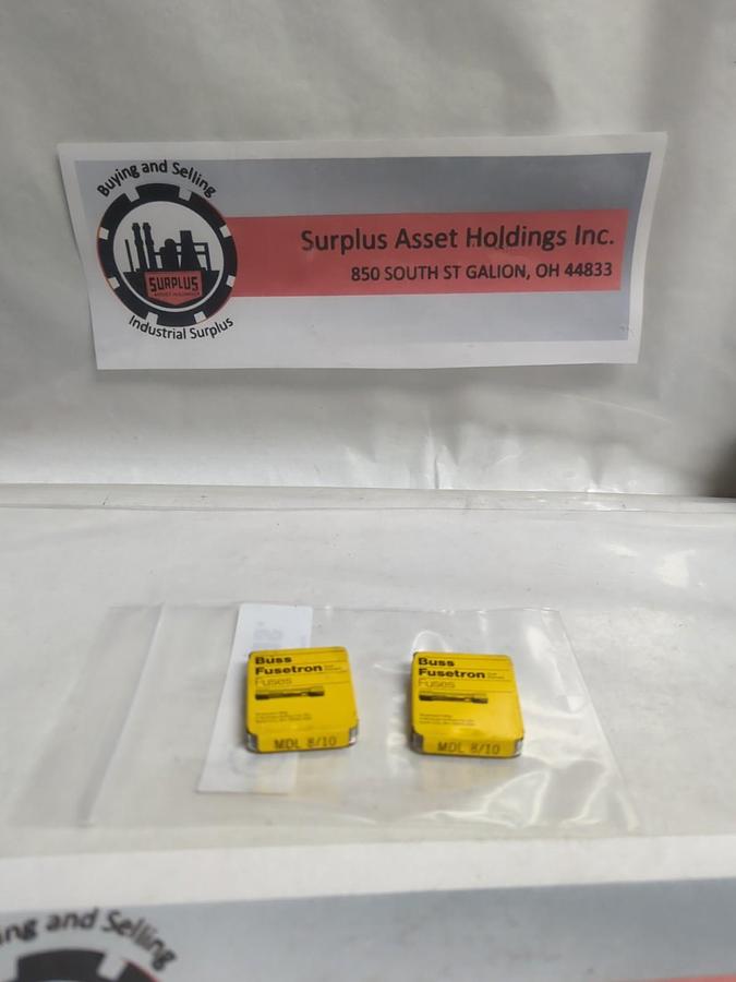 COOPER BUSSMANN,MDL 8/10,FUSE LOT OF 10 PCS NOS