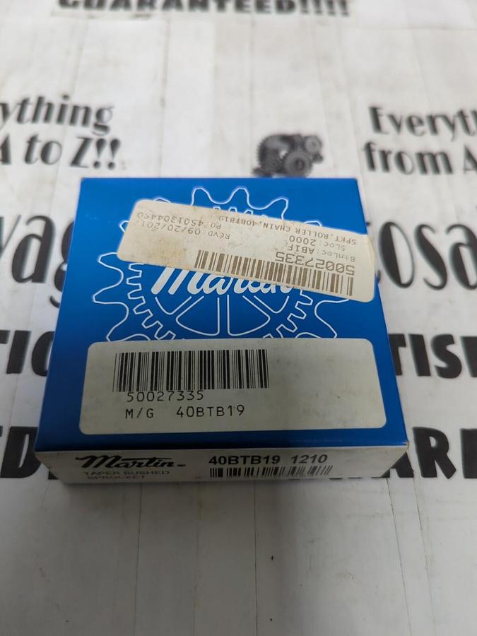 MARTIN,40BTB19 1210,TAPER BUSHED SPROCKET 19 TEETH NEW
