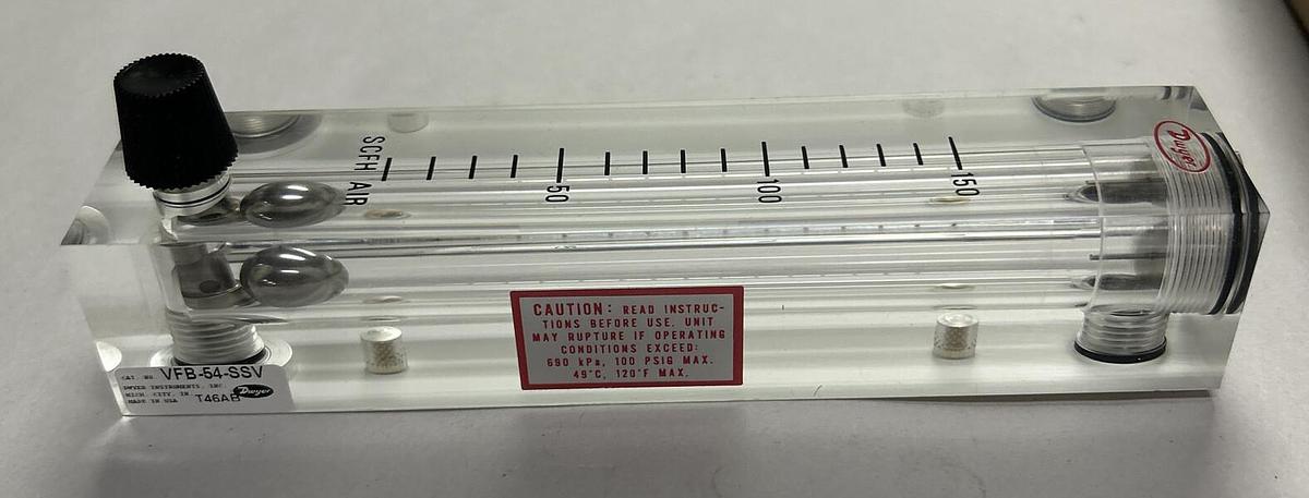 Used DWYER,VFB-54-SSV,FLOWMETER NEW
