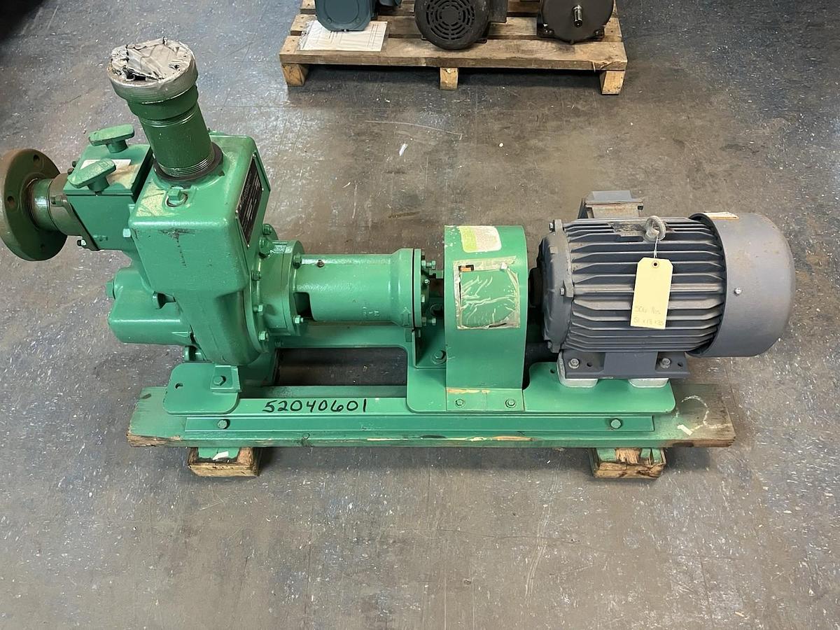 Used HYDROMATIC,30MPD,SELF PRIMING SEWAGE PUMP 3" 7.5HP 1745RPM 3PH
