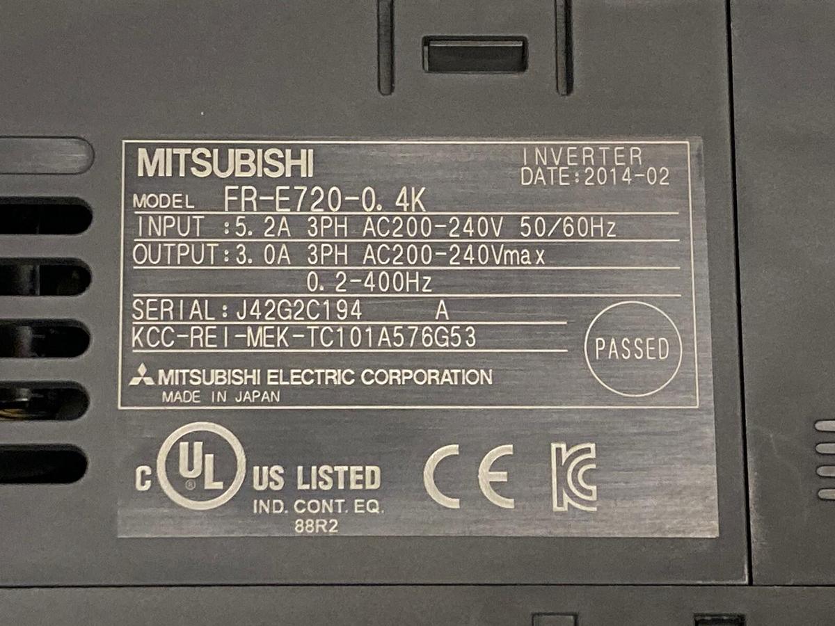 Used Mitsubishi Electric,FR-E720-0.4K Freqrol E700, Inverter Module 220V 0.4KW Unit