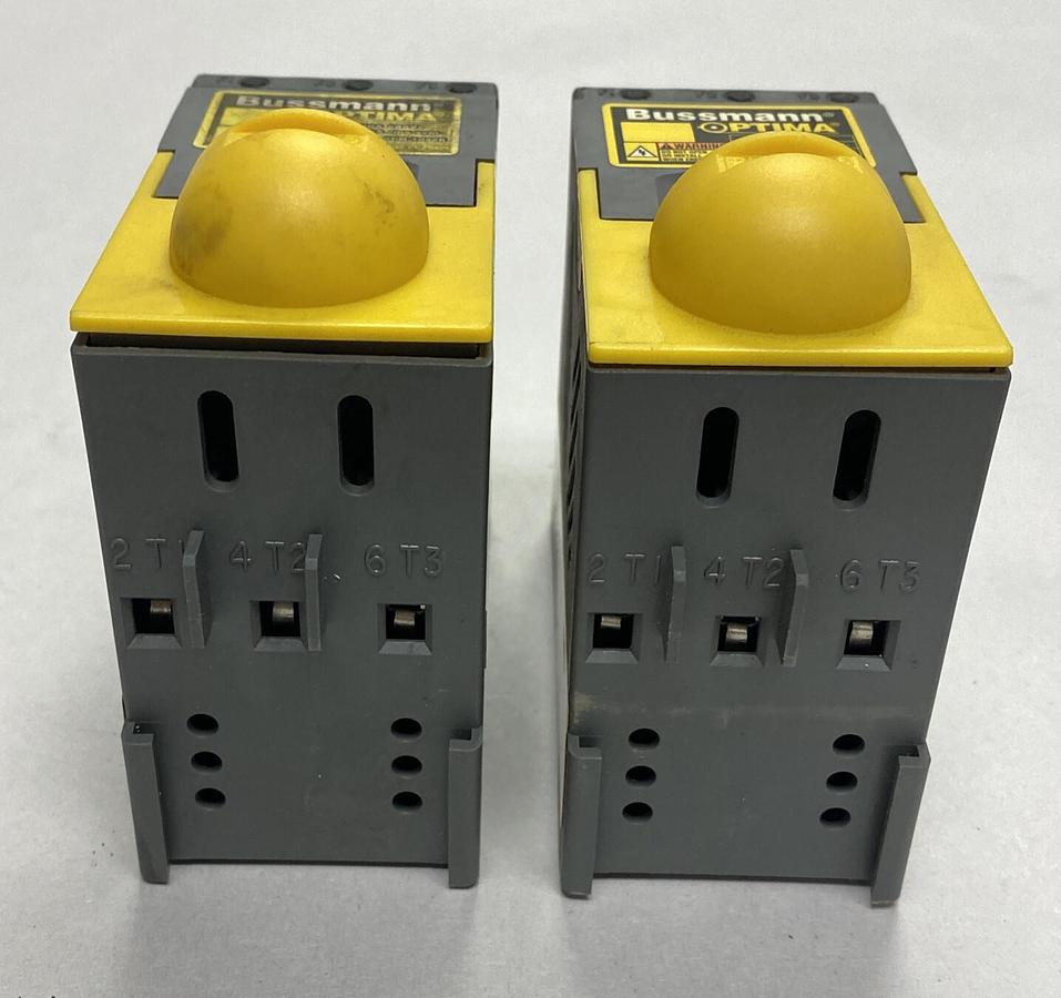 Used COOPER BUSSMANN,OPM-1038R,OPTIMA FUSE BLOCK LOT OF 2