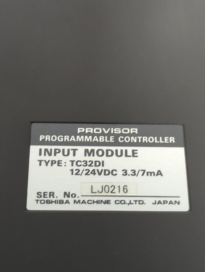 Used TOSHIBA,TC32D1,INPUT MODULE 12/24VDC 3.3/7mA PRE-OWNED