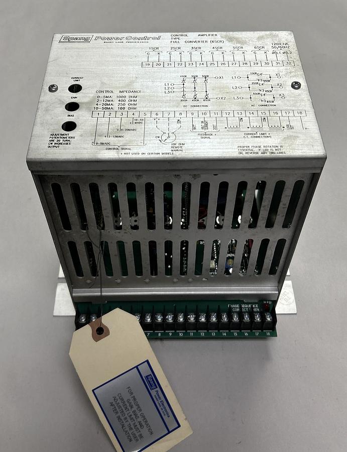 SPANG,E65262414 6SCR,CONTROL AMPLIFIER NOS