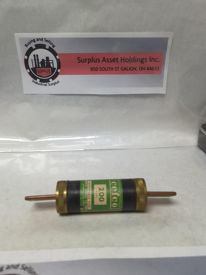 Used CEFCO,200AMP,RENEWABLE 200 AMP FUSE PRE-OWNED