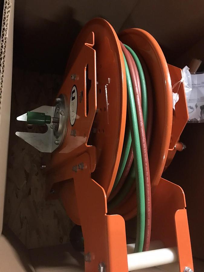 Used Hubbell Gleason,UH62-4-4-144524,WELD Cable Reel GR055316 100Ft 3/8" Oxy/ACET