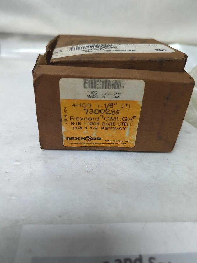 REXNORD,7300285,4HSB HUB STOCK 1-1/8" BORE STEEL 1/4" X 1/8" KW NOS