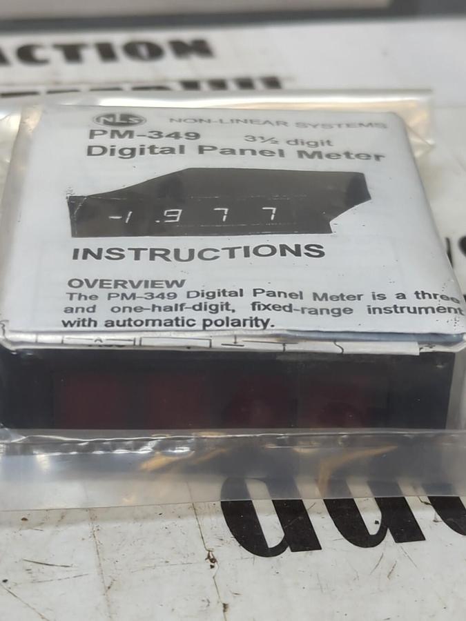 NLS,PM-349 3-1/2 INCH DIGIT,DIGITAL PANEL METER 20V NEW
