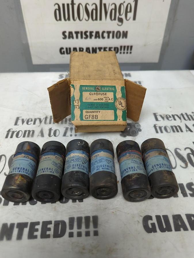 GENERAL ELECTRIC,GF8B,FUSES 60 AMP BOX OF 6 NOS