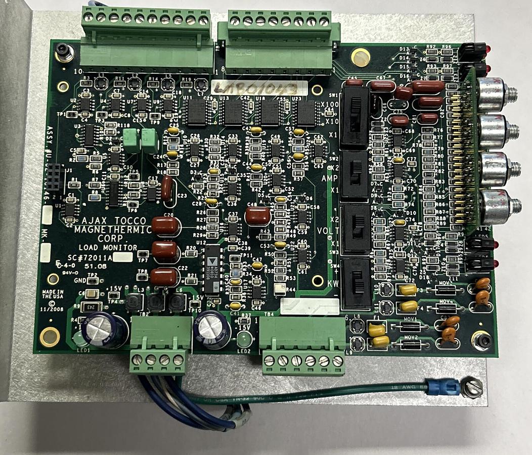 Used AJAX TOCCO,72011A01,OP PANEL BOARD WITH SOLA SCL4D15-DN POWER SUPPLY