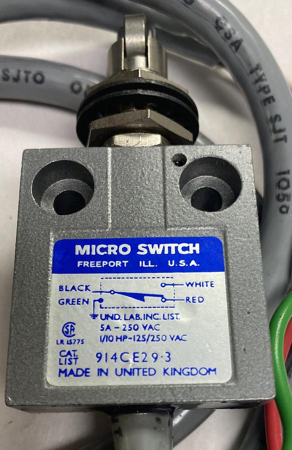 HONEYWELL,914CE29-3,LIMIT SWITCH NOS