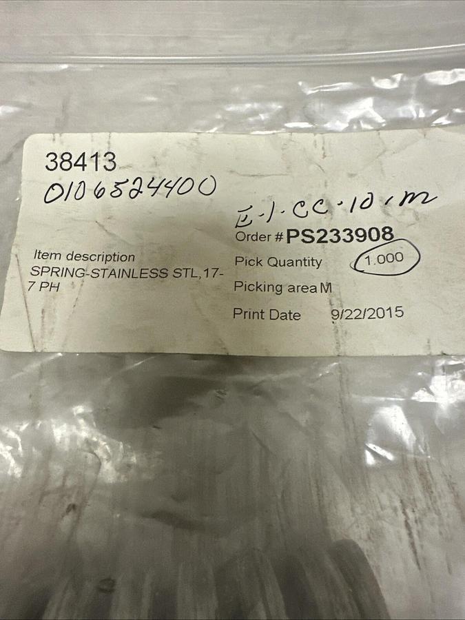 Used Unknown,PS233908,Stainless Steel Spring 17-7 PH