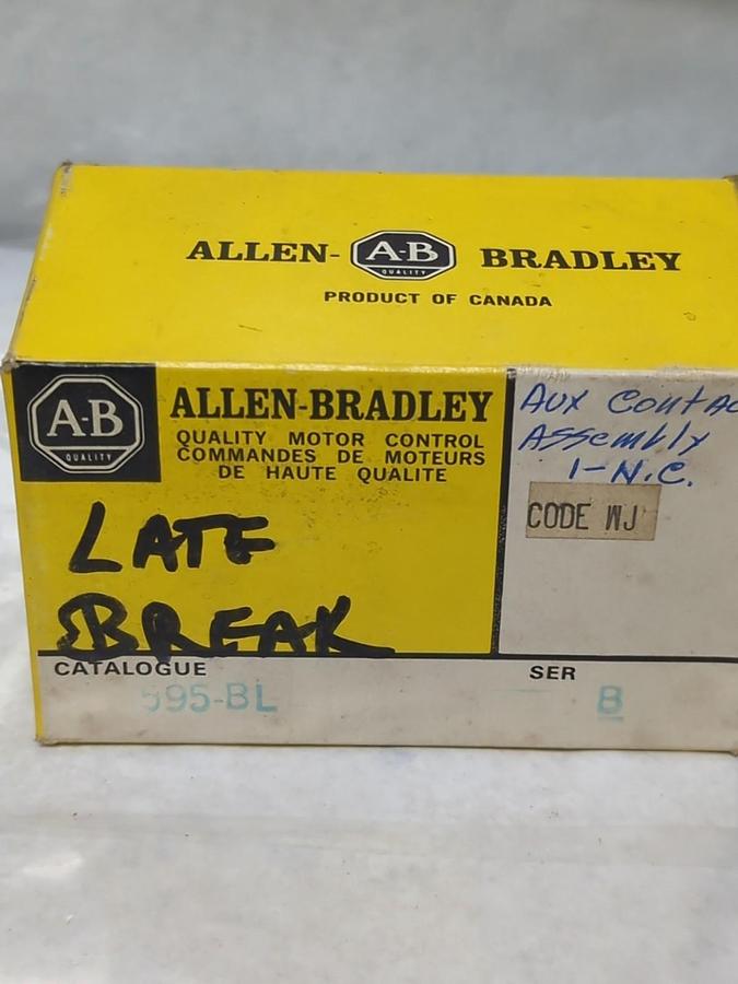 ALLEN BRADLEY,595-BL,SERIES B AUXILIARY CONTACT NOS