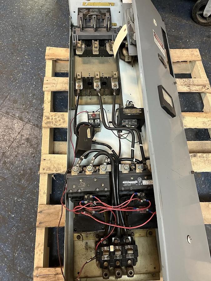 Used ALLEN BRADLEY,2100,Size 4 Reversing Starter Fusible MCC Bucket 60" 709-EOB103