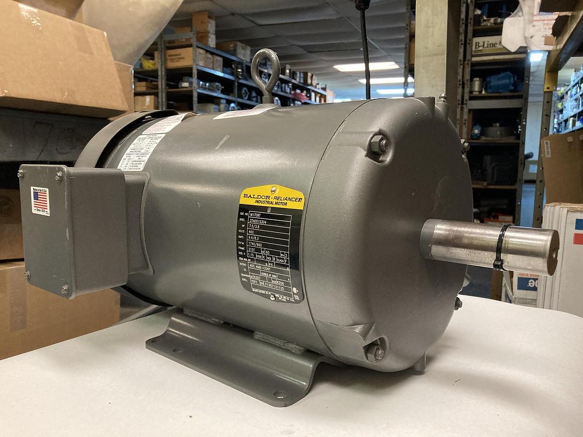 Baldor,M1709T,7.5 HP Motor 1740 RPM 460 Volts 215T Frame