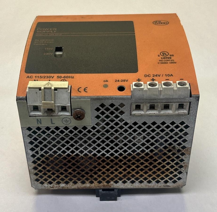 Used IFM EFECTOR,DN2013,POWER SUPPLY 10A 24VDC