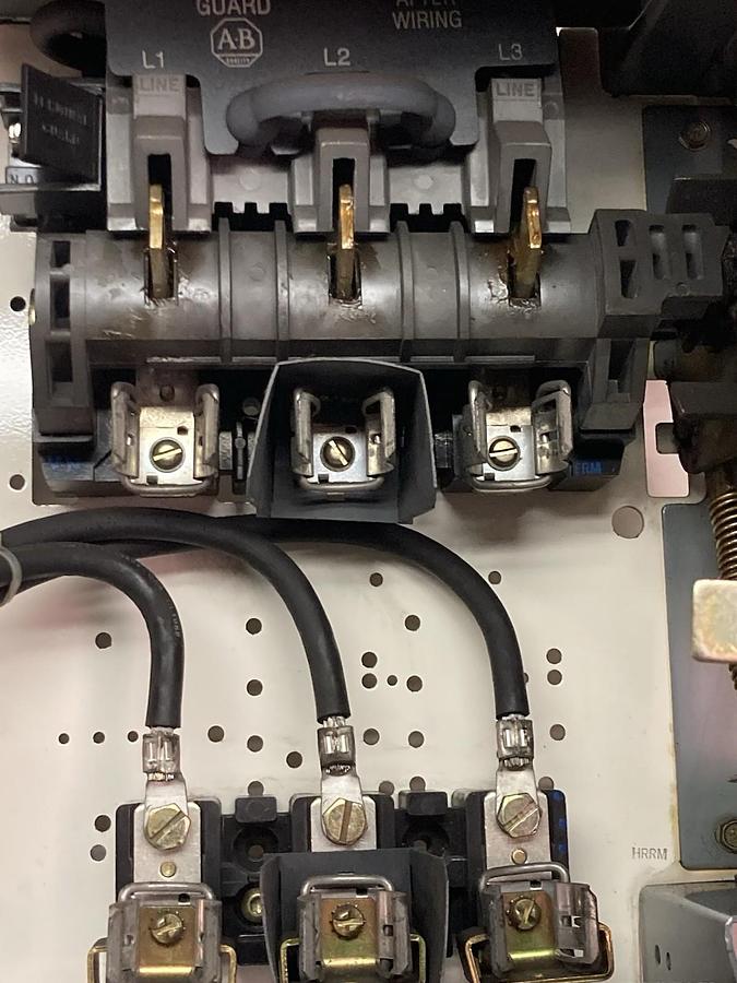 Used Allen-Bradley,2192F,12 INCH FUSED Disconnect MCC Bucket 60A 600V 60Hz