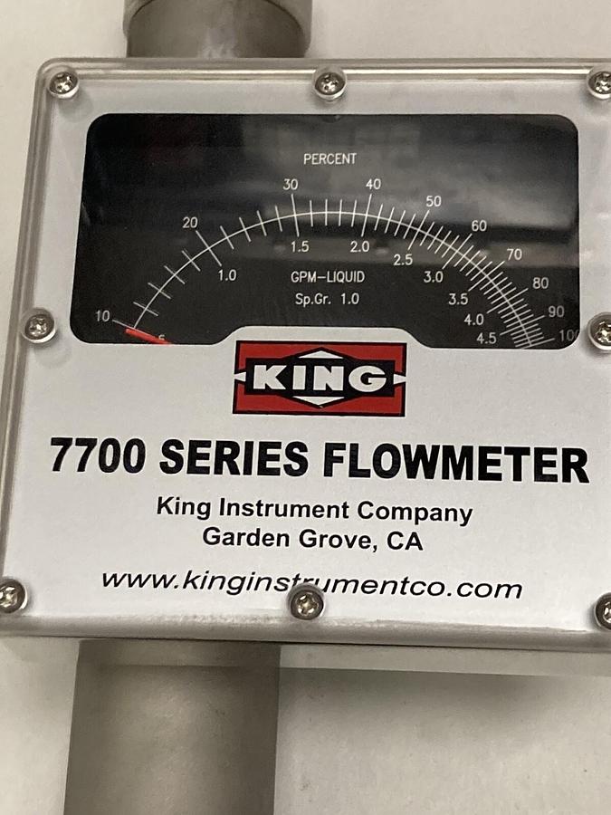 Used King Instrument,7711230716,7700 Series Flowmeter