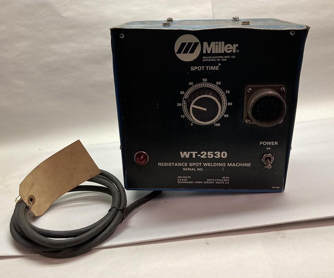 Used Miller,WT-2530,Resistance Spot Welding Machine 230V 60Hz
