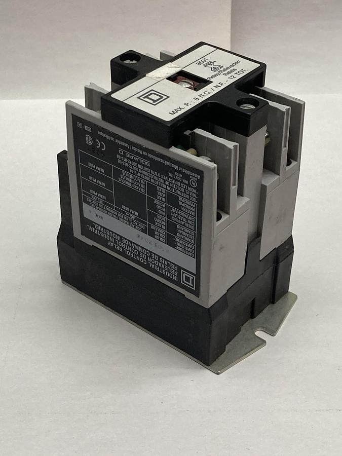 Used Square D,8801 X040,Industrial Control Relay Ser A