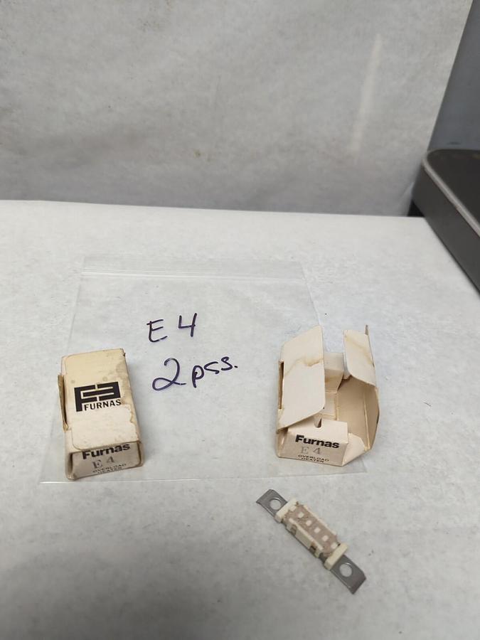 FURNAS,E4,THERMAL OVERLOAD HEATER ELEMENT LOT OF 2 NOS