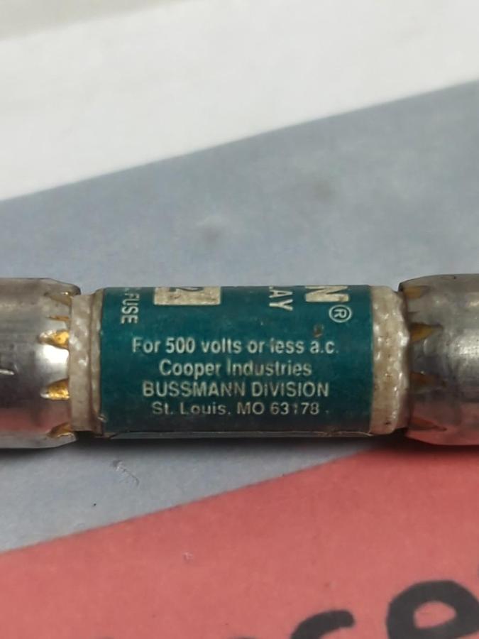 Used COOPER BUSSMANN,FNQ-2,TRON 2 AMP FUSE LOT OF 3 PRE-OWNED
