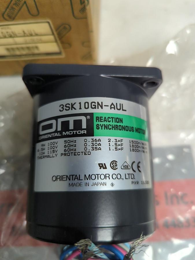 ORIENTAL MOTOR,3SK10GN-AUL,REACTION SYNCHRONOUS MOTOR 210E04 NOS
